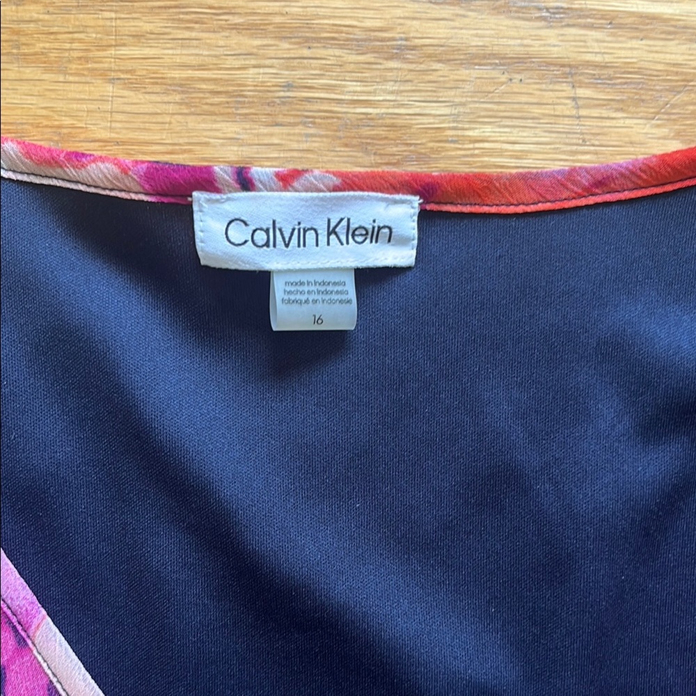 Calvin Klein Floral Wrap Dress - Picture 3 of 9